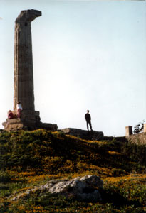 Centro del Mediterraneo: Santuario di Hera Lacinia a Capo Colonna, Crotone, Calabria, Italia   Fotografia: Francesco Saverio ALESSIO  1986 Copyright 